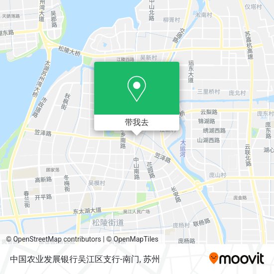 中国农业发展银行吴江区支行-南门地图