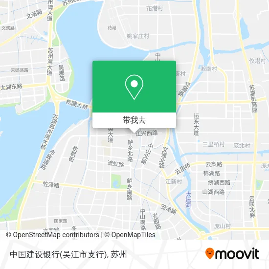 中国建设银行(吴江市支行)地图