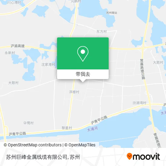 苏州巨峰金属线缆有限公司地图