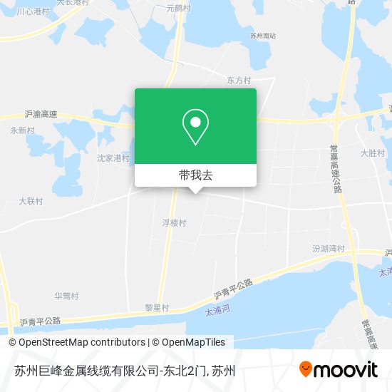 苏州巨峰金属线缆有限公司-东北2门地图