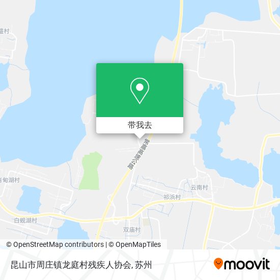 昆山市周庄镇龙庭村残疾人协会地图
