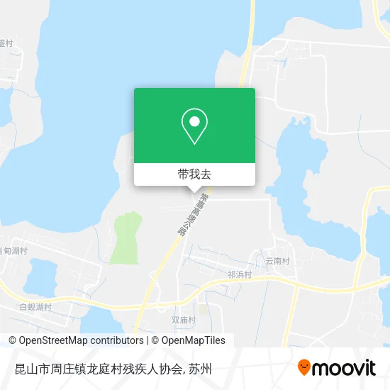 昆山市周庄镇龙庭村残疾人协会地图