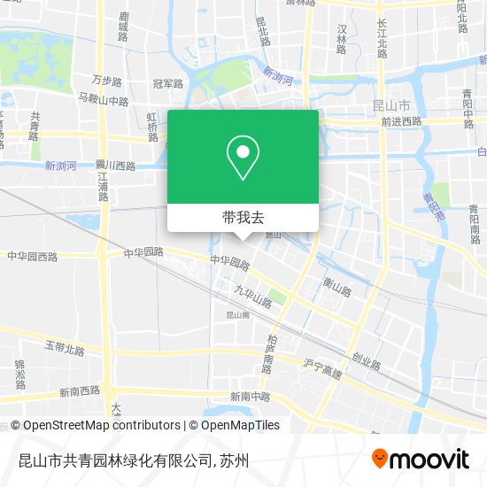 昆山市共青园林绿化有限公司地图