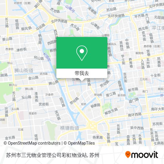 苏州市三元物业管理公司彩虹物业站地图