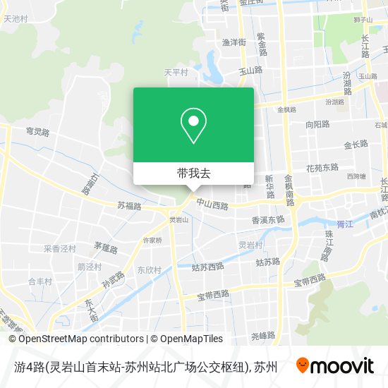 游4路(灵岩山首末站-苏州站北广场公交枢纽)地图