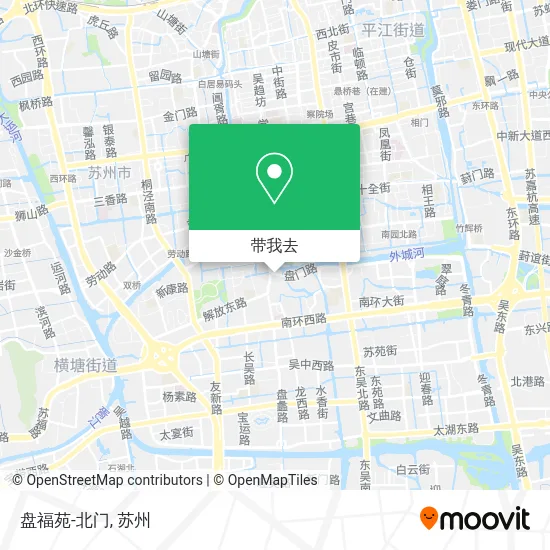 盘福苑-北门地图