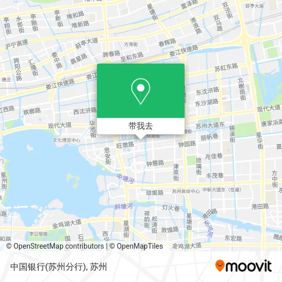 中国银行(苏州分行)地图
