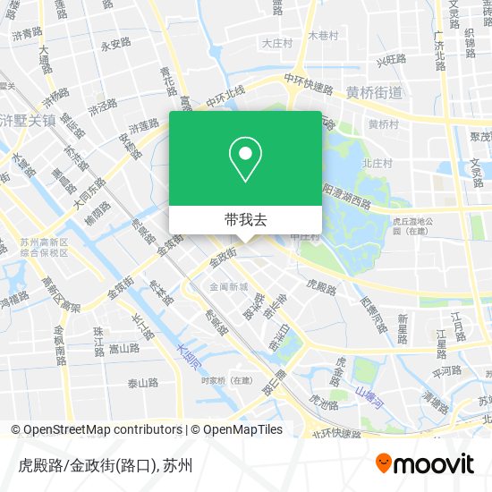 虎殿路/金政街(路口)地图