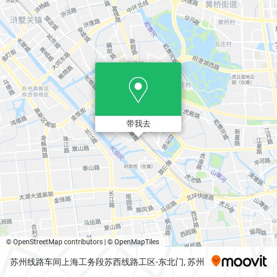 苏州线路车间上海工务段苏西线路工区-东北门地图