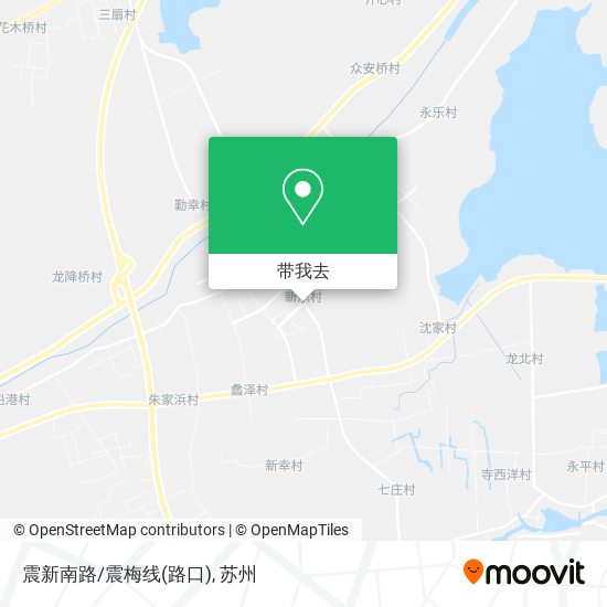 震新南路/震梅线(路口)地图