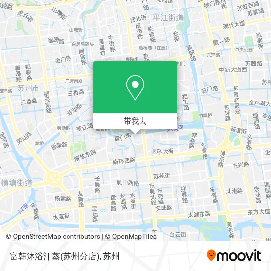 富韩沐浴汗蒸(苏州分店)地图