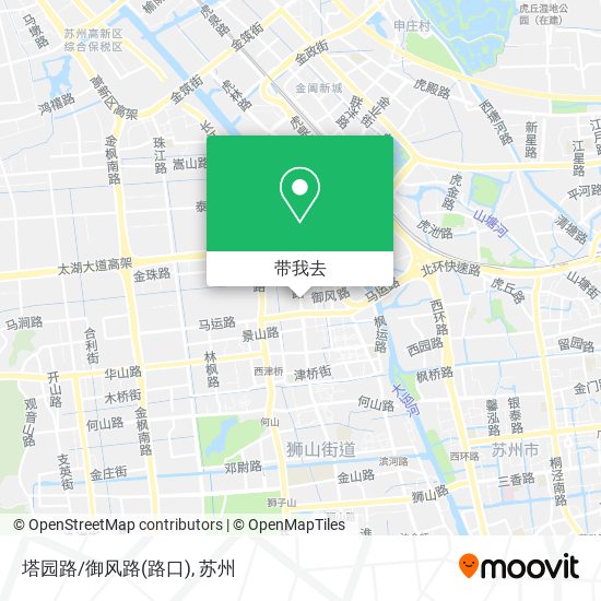 塔园路/御风路(路口)地图