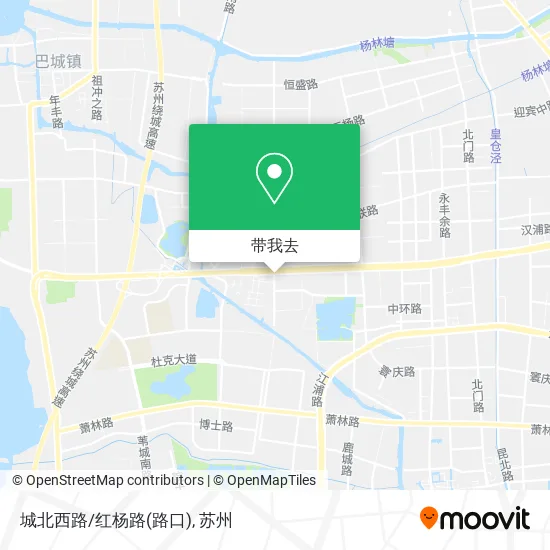 城北西路/红杨路(路口)地图