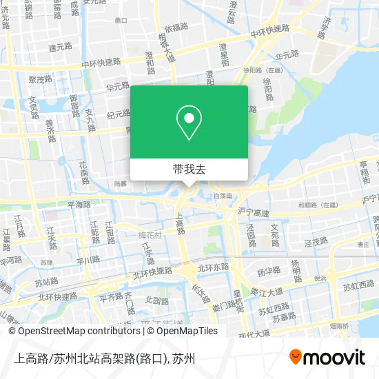 上高路/苏州北站高架路(路口)地图