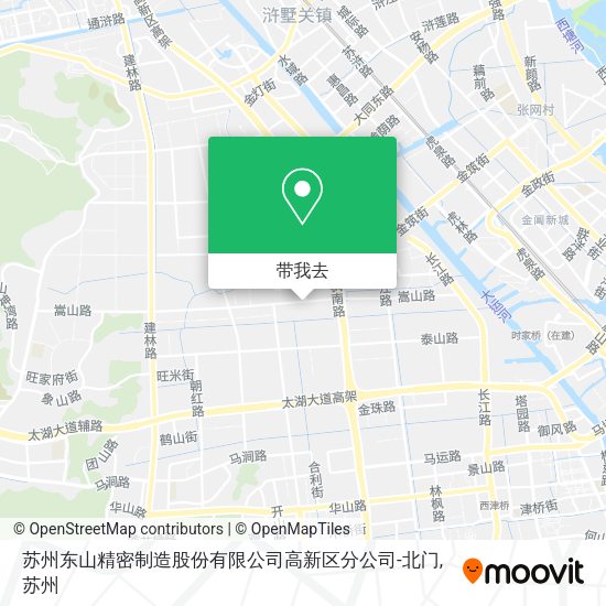 苏州东山精密制造股份有限公司高新区分公司-北门地图