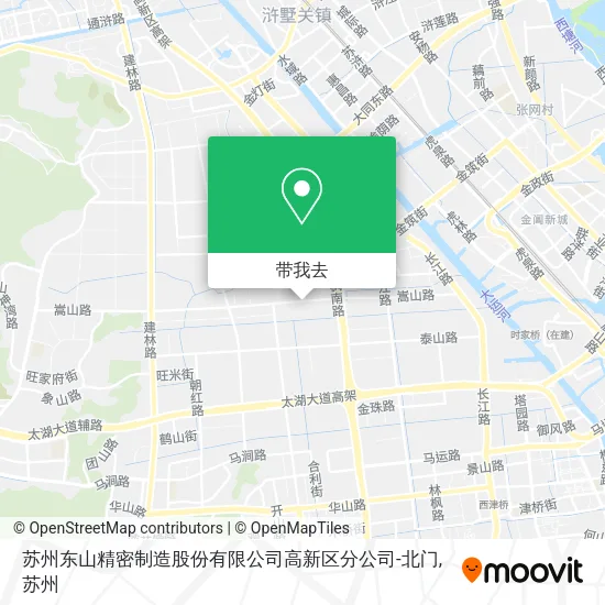 苏州东山精密制造股份有限公司高新区分公司-北门地图