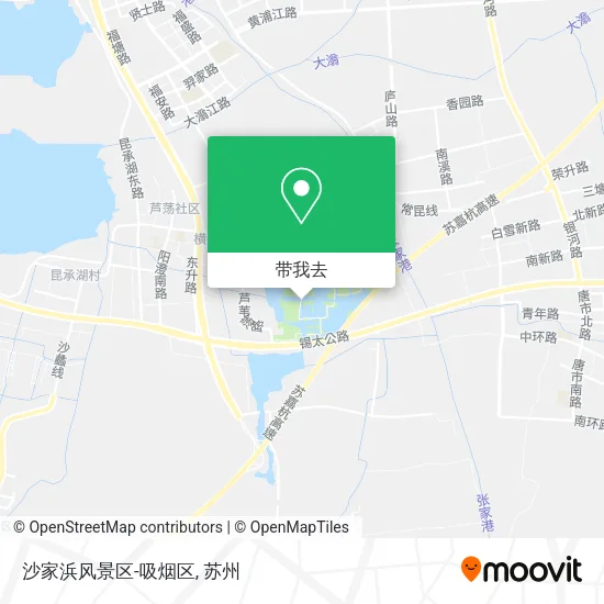 沙家浜风景区-吸烟区地图