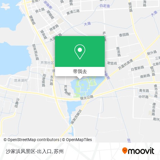 沙家浜风景区-出入口地图