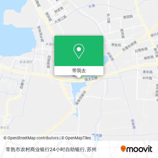 常熟市农村商业银行24小时自助银行地图