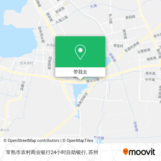 常熟市农村商业银行24小时自助银行地图