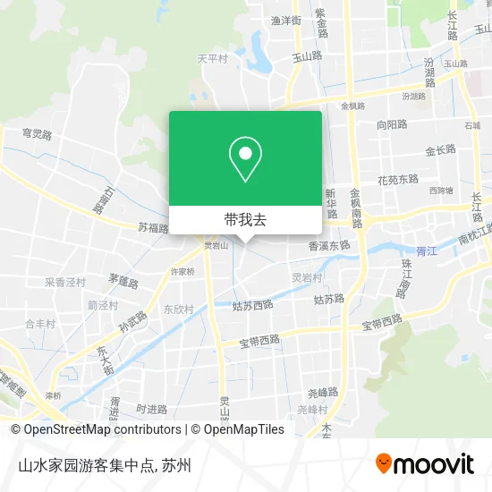 山水家园游客集中点地图