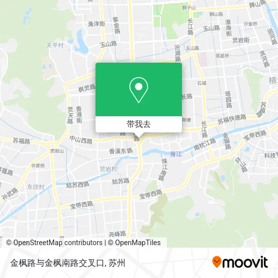 金枫路与金枫南路交叉口地图