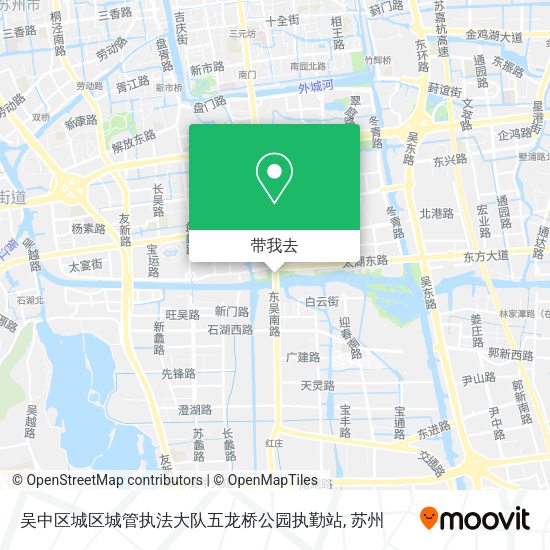 吴中区城区城管执法大队五龙桥公园执勤站地图