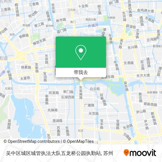 吴中区城区城管执法大队五龙桥公园执勤站地图