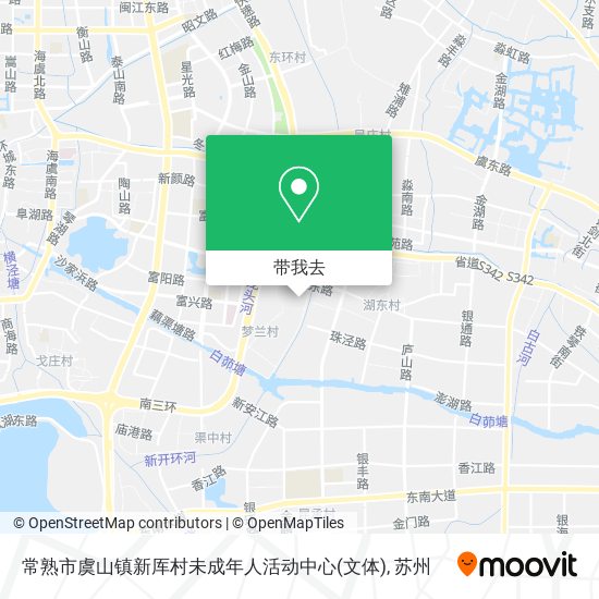常熟市虞山镇新厍村未成年人活动中心(文体)地图