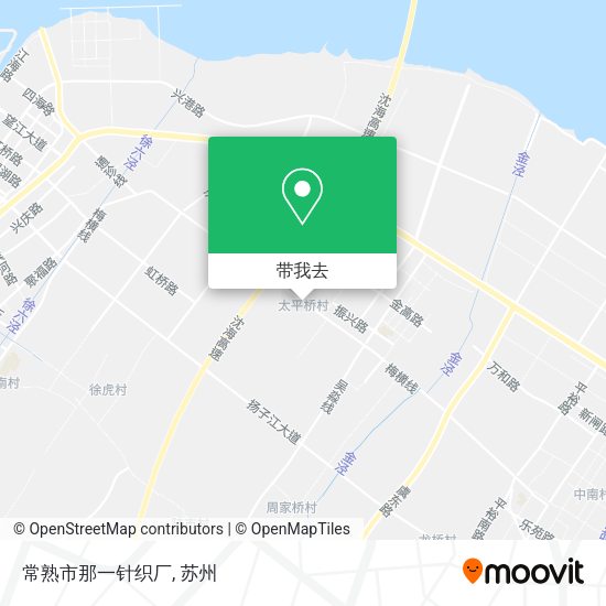 常熟市那一针织厂地图