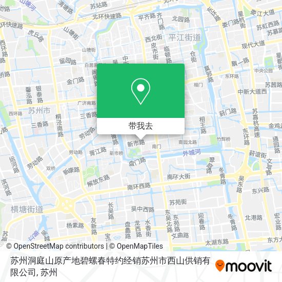 苏州洞庭山原产地碧螺春特约经销苏州市西山供销有限公司地图