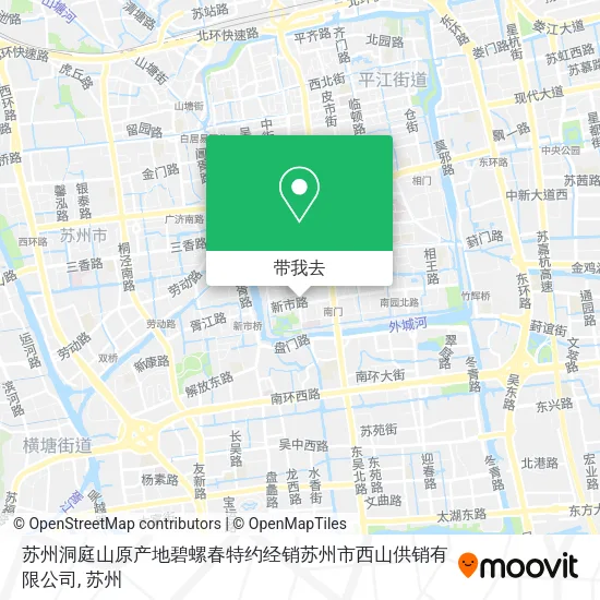 苏州洞庭山原产地碧螺春特约经销苏州市西山供销有限公司地图