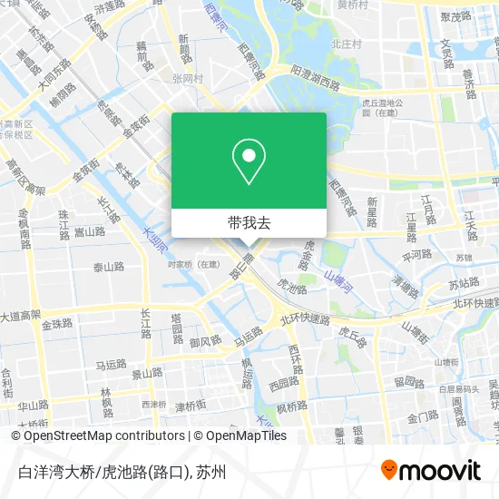 白洋湾大桥/虎池路(路口)地图