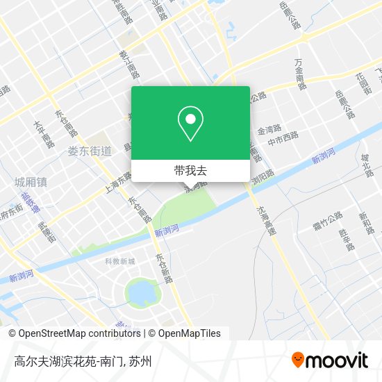高尔夫湖滨花苑-南门地图