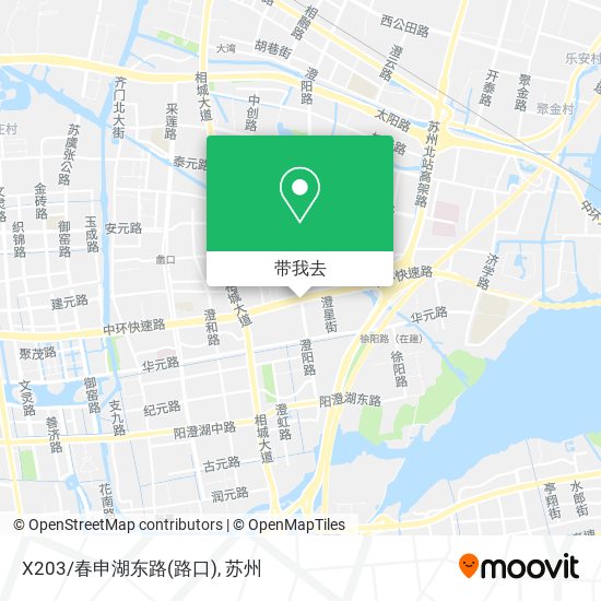 X203/春申湖东路(路口)地图