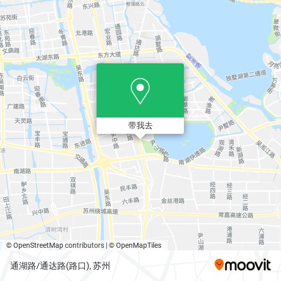 通湖路/通达路(路口)地图