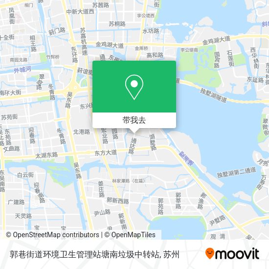 郭巷街道环境卫生管理站塘南垃圾中转站地图