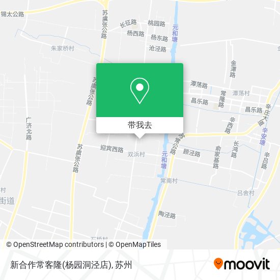 新合作常客隆(杨园洞泾店)地图