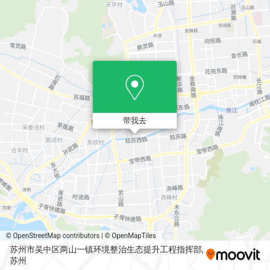 苏州市吴中区两山一镇环境整治生态提升工程指挥部地图
