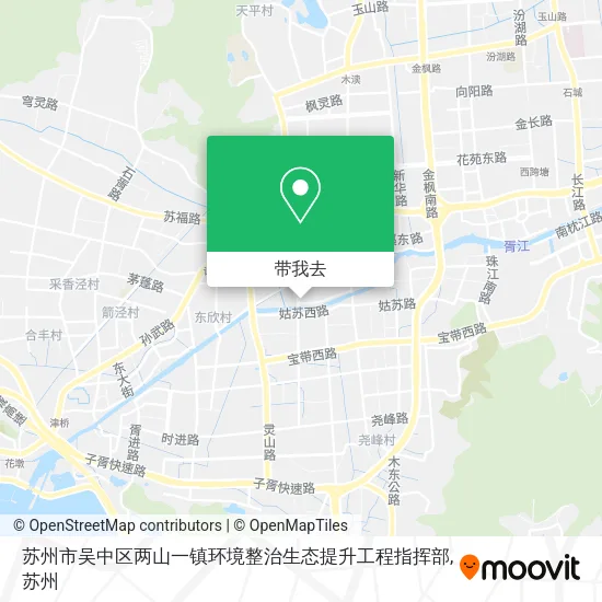 苏州市吴中区两山一镇环境整治生态提升工程指挥部地图