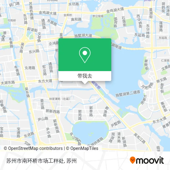 苏州市南环桥市场工秤处地图