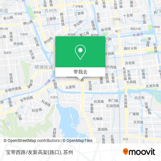 宝带西路/友新高架(路口)地图