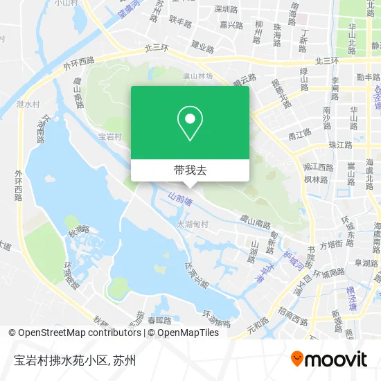 宝岩村拂水苑小区地图
