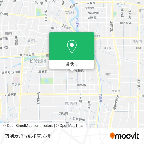 万润发超市庞杨店地图