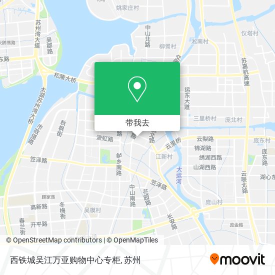 西铁城吴江万亚购物中心专柜地图