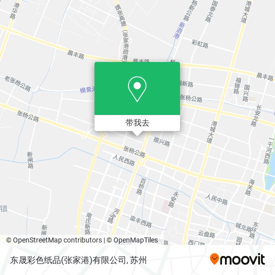 东晟彩色纸品(张家港)有限公司地图