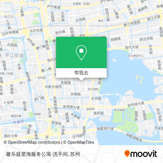 馨乐庭星海服务公寓-洗手间地图