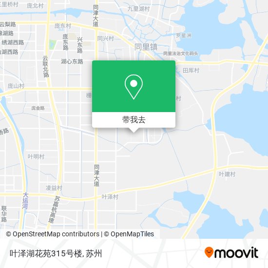 叶泽湖花苑315号楼地图