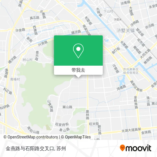 金燕路与石阳路交叉口地图