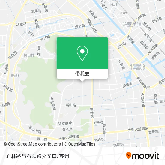 石林路与石阳路交叉口地图